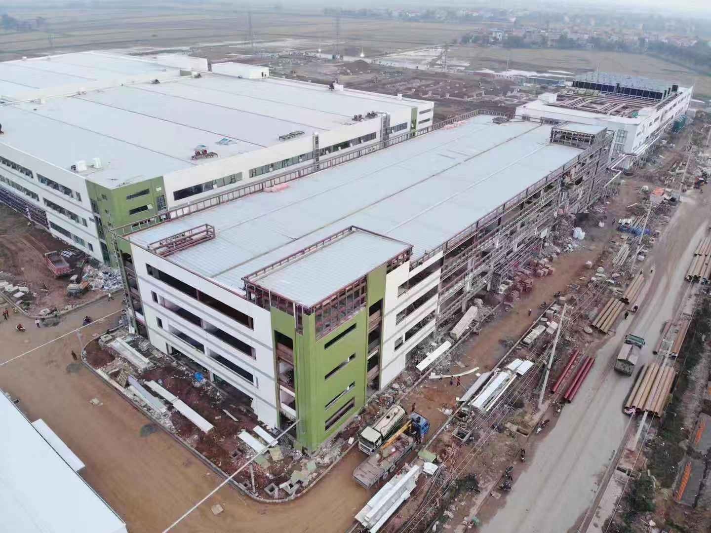 Cập nhật tiến độ công trình Goertek ngày 24/12/2019