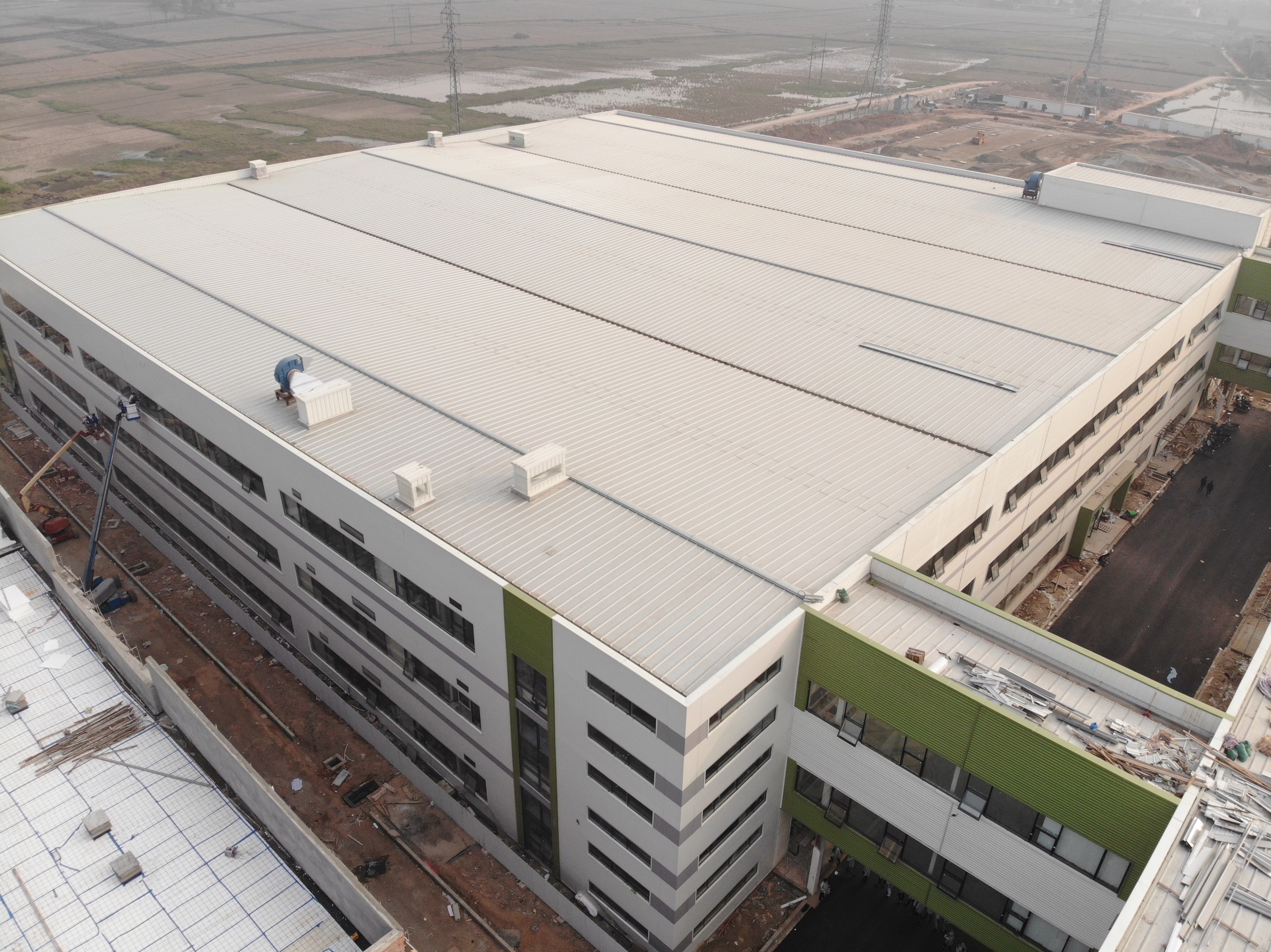 Cập nhật tiến độ công trình Goertek ngày 31/12/2019