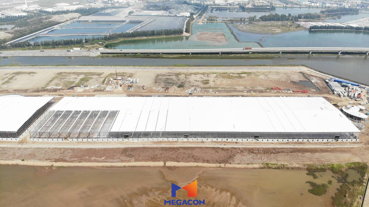 CẬP NHẬT TIẾN ĐỘ DỰ ÁN XÂY DỰNG NHÀ XƯỞNG XÂY SẴN VÀ NHÀ KHO XÂY SẴN ĐỂ CHO THUÊ CORE5 HẢI PHÒNG - THÁNG 3/2023