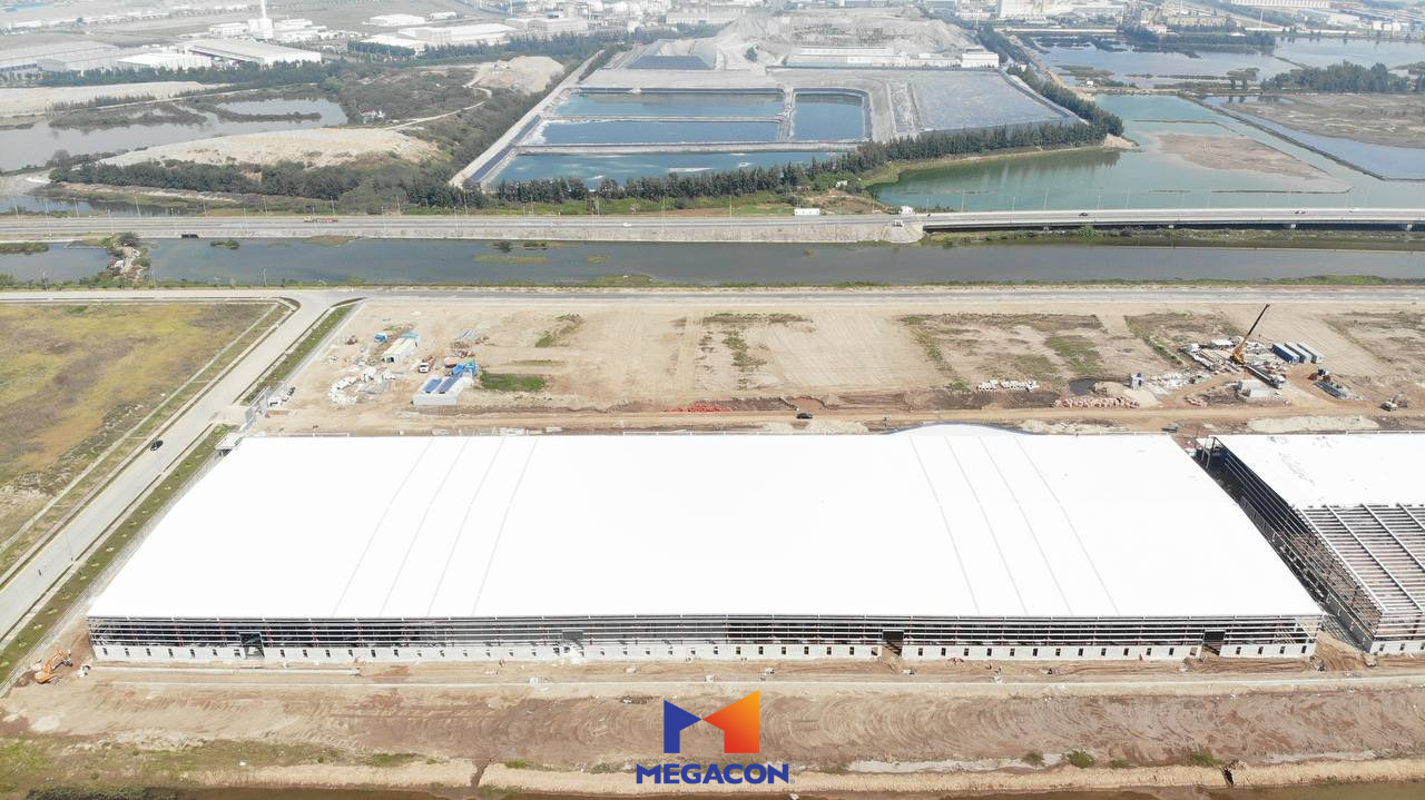 CẬP NHẬT TIẾN ĐỘ DỰ ÁN XÂY DỰNG NHÀ XƯỞNG XÂY SẴN VÀ NHÀ KHO XÂY SẴN ĐỂ CHO THUÊ CORE5 HẢI PHÒNG - THÁNG 3/2023