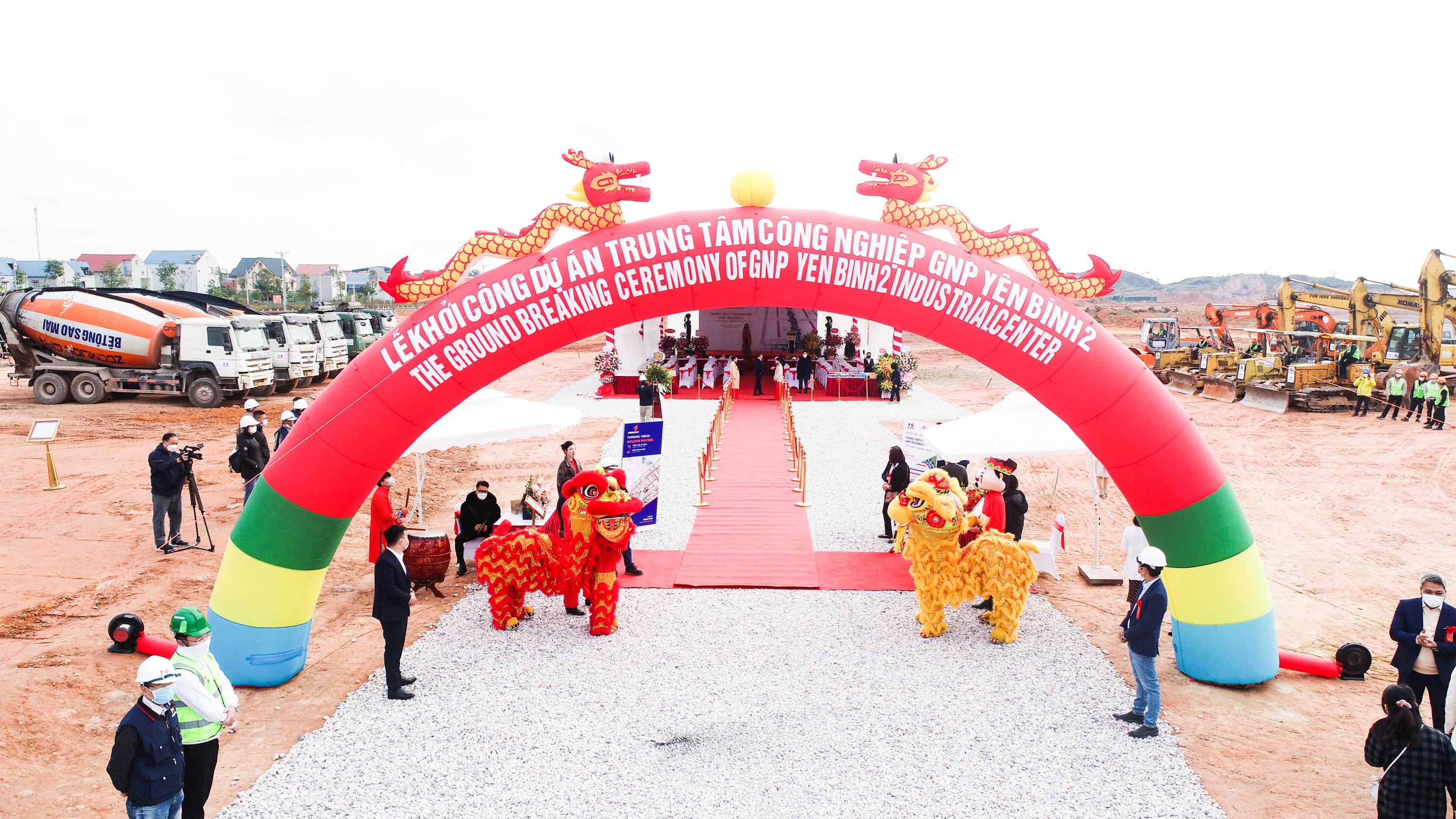 LỄ KHỞI CÔNG TRUNG TÂM CÔNG NGHIỆP GNP YÊN BÌNH 2