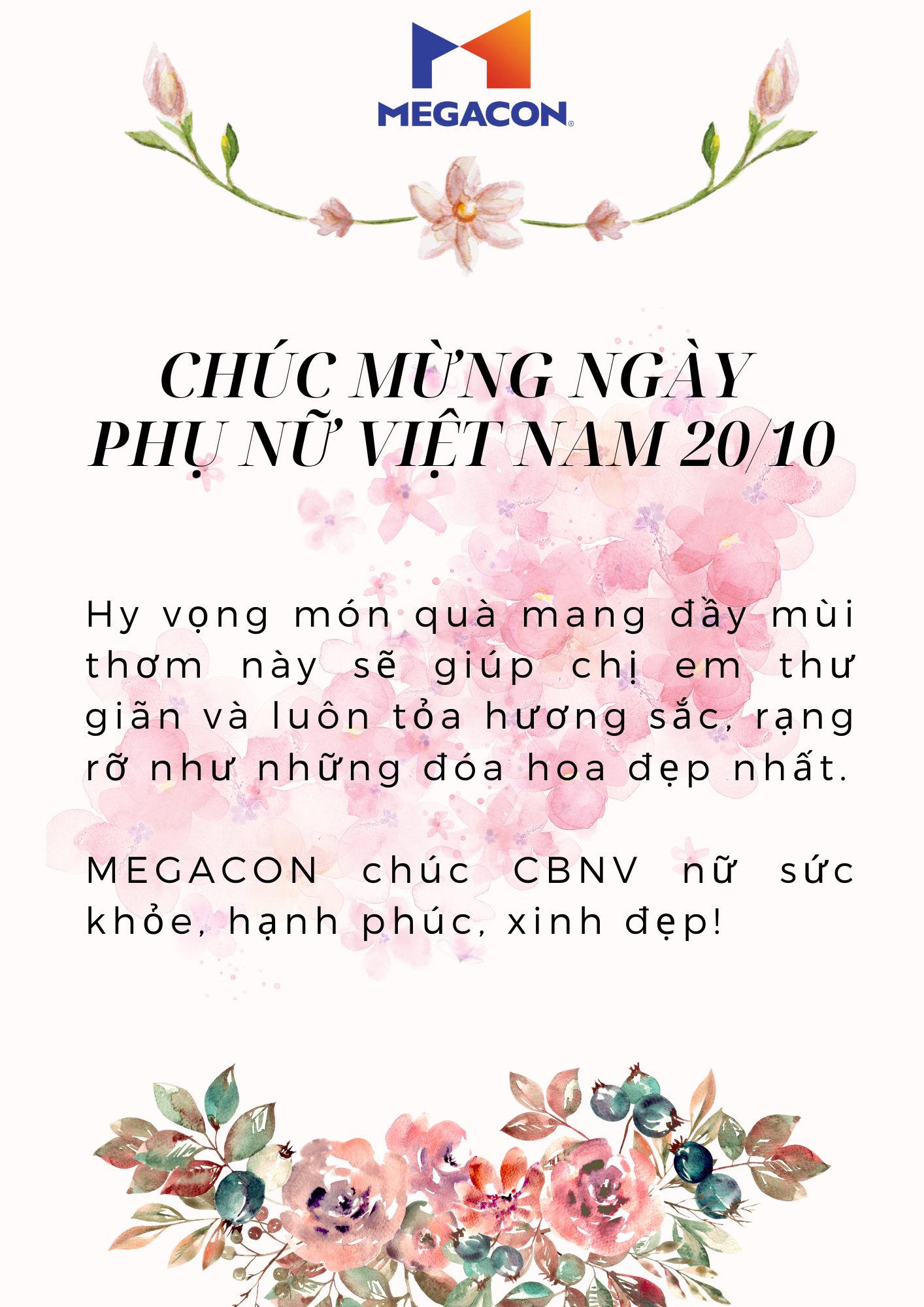 MEGACON CHÚC MỪNG NGÀY PHỤ NỮ VIỆT NAM 20/10